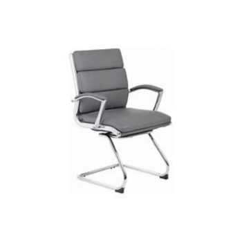 gray side chair metal frame